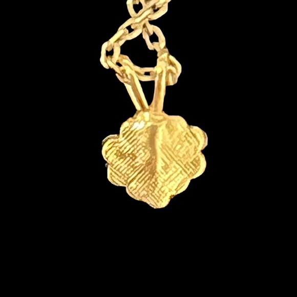 Accents by Hallmark Cards Dainty Pearl Heart Charm Gold Tone Choker Necklace - Picture 2 of 5